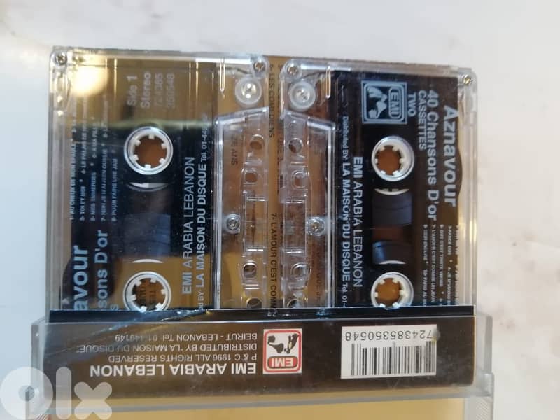 Charles Aznavour 40 chansons d or 2 cassettes 1