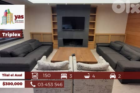 Tilal El Asal 150m2 | Triplex Chalet | Fully Furnished / Equipped |PA