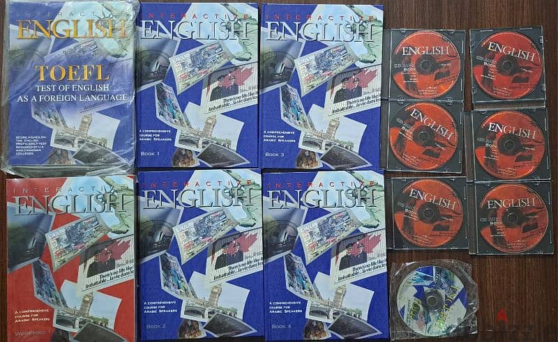 ١٠ كتب لتعلم اللغة الانكليزية + ٨ تسجيلات (CD) 1