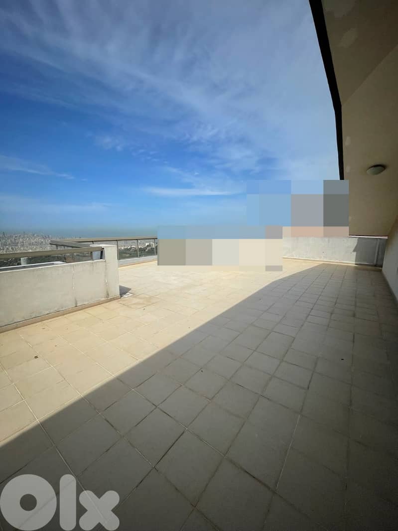 APARTMENT FOR RENT IN MANSOURIEH  (155SQ)WITH TERRACE ,(MANR-228) 0