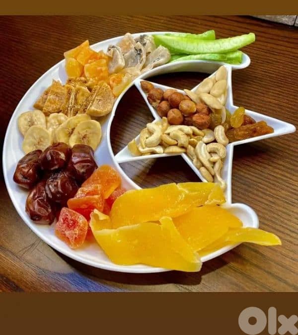 Ramadan moon and star plate 0