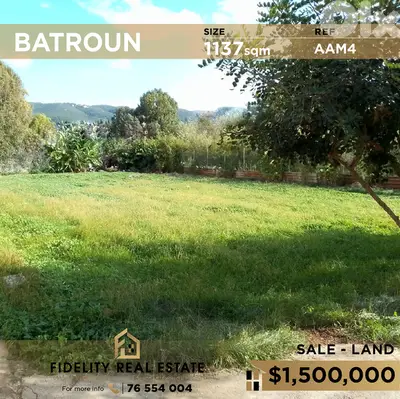 Land for sale in Batroun AAM4  أرض للبيع في البترون
