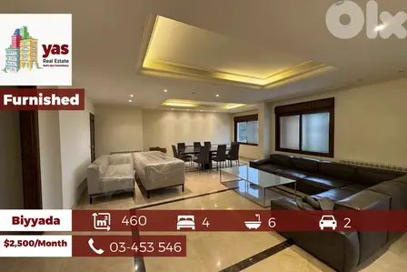 Biyyada 460m2 | Rent | Furnished | Open View | New | Calm Area | CL