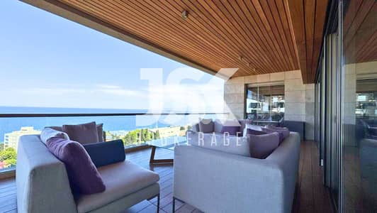 L17543-Apartment with Majestic Sea View For Sale in Bliss, Ras Beirut