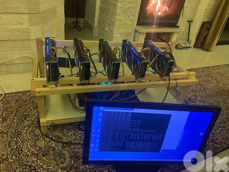 High-Performance 5-GPU Mining Rig – Ready to Mine 0