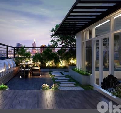 Unique conceptual penthouse surrounded by terraces sea view gemayze