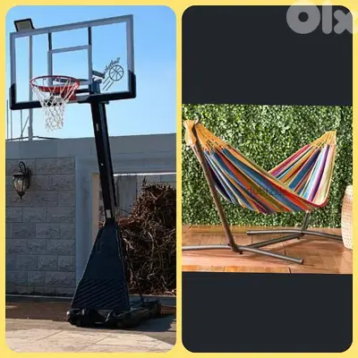 hoop basketball + hammock (2 items)