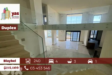 Blaybel 240m2 | Duplex | New | Mountain View | High End | AA