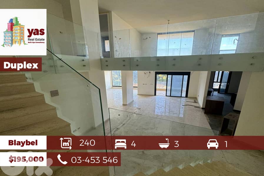 Blaybel 240m2 | Duplex | New | Mountain View | High End | AA 0
