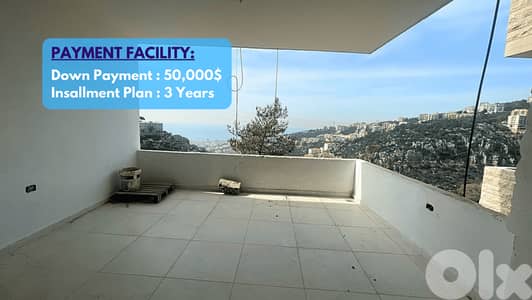 Apartment+SeaView 4 Sale in Nabey(Payment Facility)-شقة للبيع في ناباي