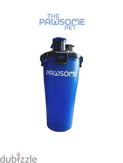 Pawsome's Plastic Water/Food Bottle with Collapsible Bowl