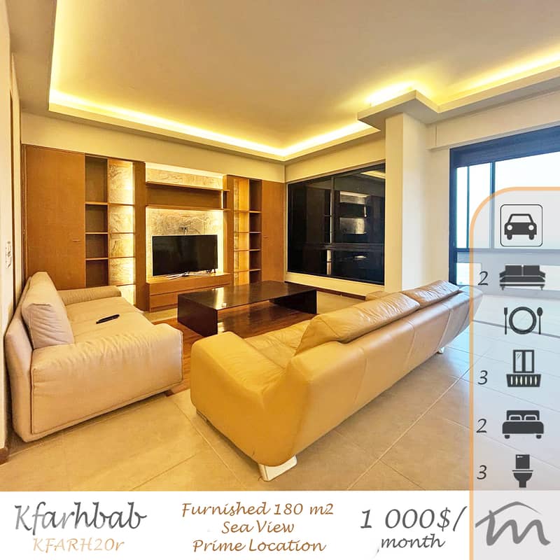 Kfarehbab | Signature | Prime Location | 180m² Ap | Panoramic Sea View 0