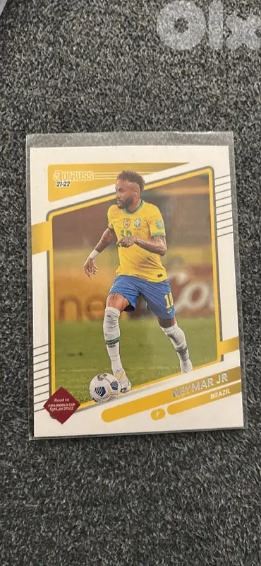 2021-22 Donruss Soccer #18 Neymar Jr - Brazil - Road to Qatar WC