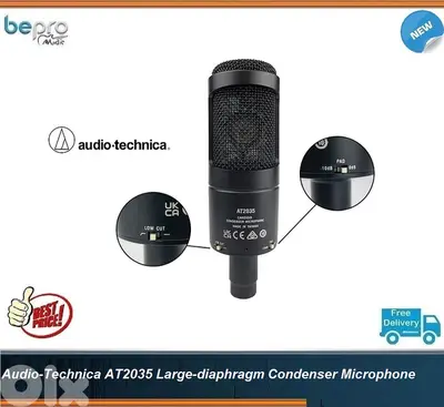 Audio-Technica AT2035 Large-diaphragm Condenser Microphone,AT-2035