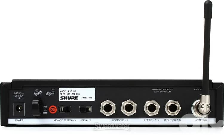 Shure PSM300 P3TRA215CL Wireless In-ear Monitor System - G20 Band 1