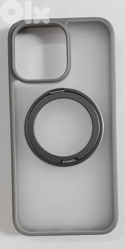 iPhone 15 Torras UPRO Ostand grey case protection 1