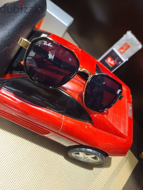 Gold and Black Glossy Ray-Ban Ferrari Scuderia edition RB 3674 2