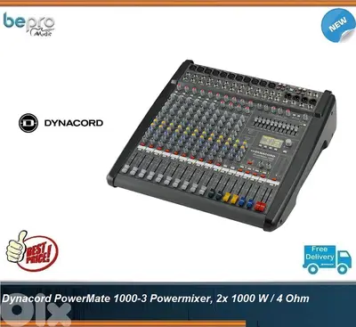 Dynacord PowerMate 1000-3 Powermixer, 2x 1000 W / 4 Ohm
