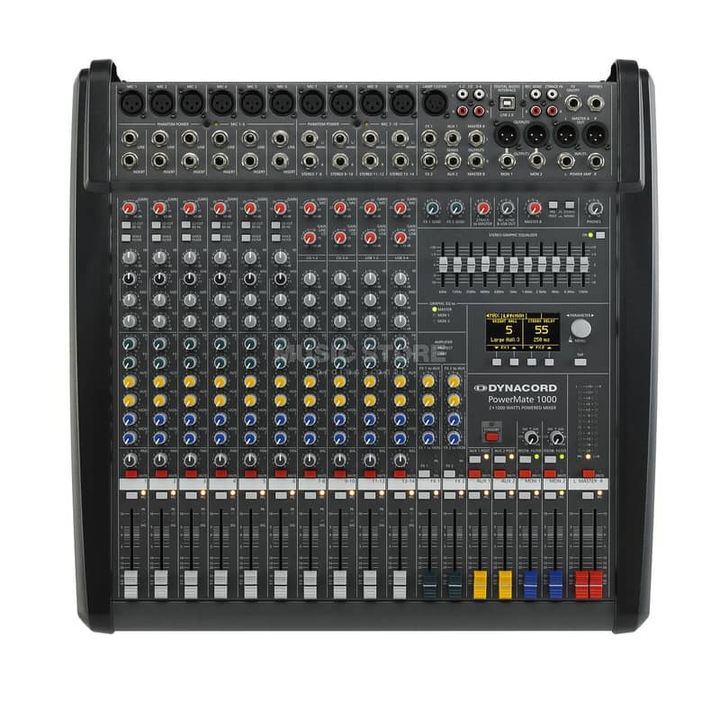 Dynacord PowerMate 1000-3 Powermixer, 2x 1000 W / 4 Ohm 1