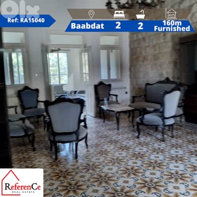 Furnished Stone House in Baabdat بيت حجري مفروش في بعبدات