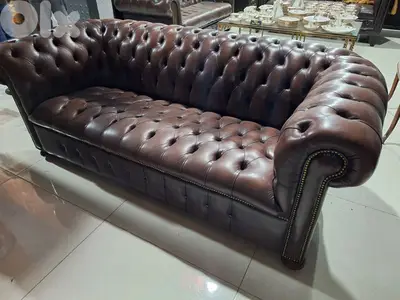 sofa two seaters chesterfield genuine leather original England