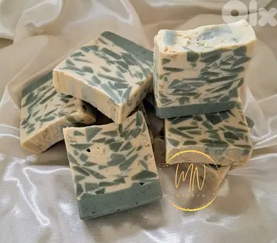 100g Soap French Green Clay and Kaolin Clay -صابونة الطين الأخضر