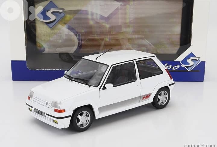 Renault 5 GT Turbo diecast car model 1;18. 0