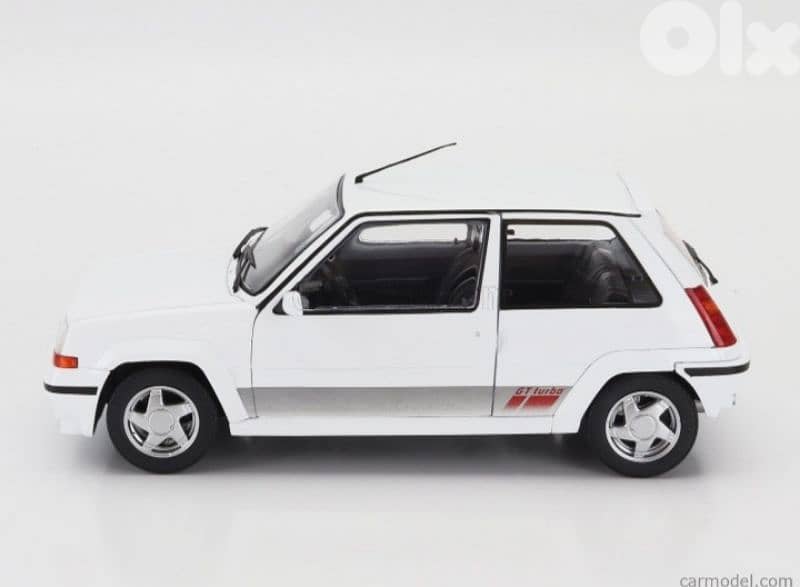 Renault 5 GT Turbo diecast car model 1;18. 1