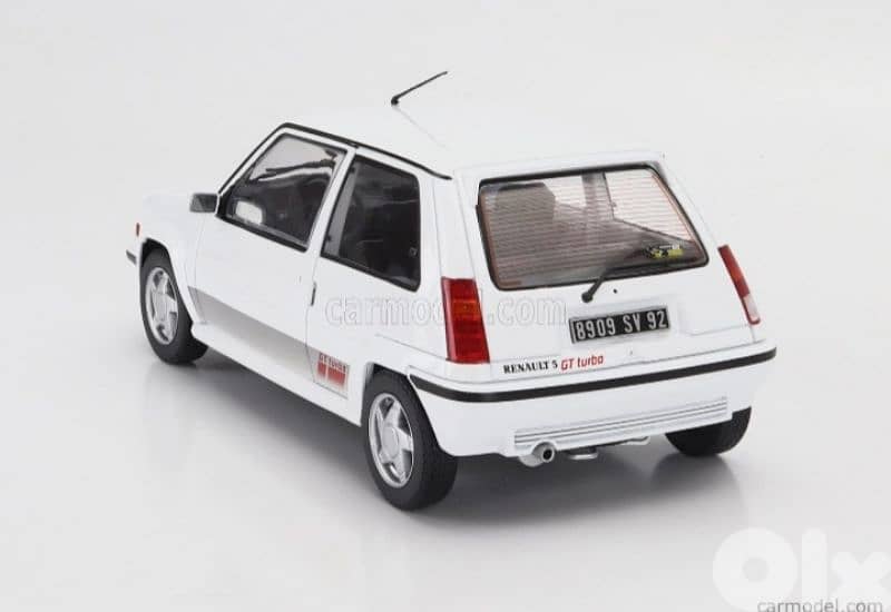 Renault 5 GT Turbo diecast car model 1;18. 2