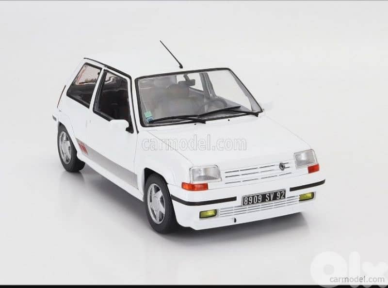Renault 5 GT Turbo diecast car model 1;18. 4