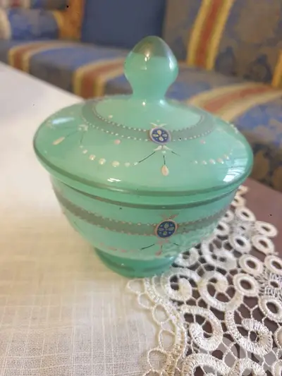 green glass, very old, very rare, antiques