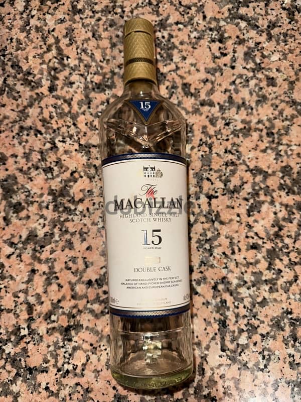 macallan 15 empty bottle 0
