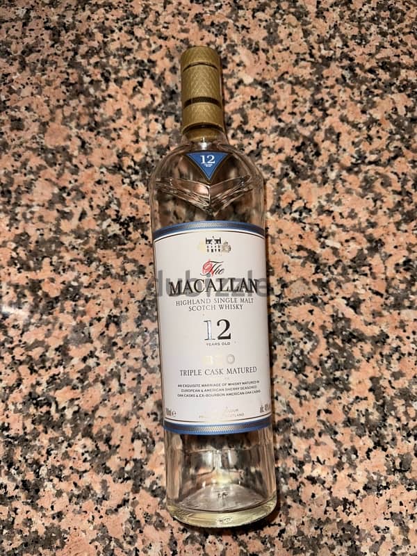 macallan 12 empty bottle 0