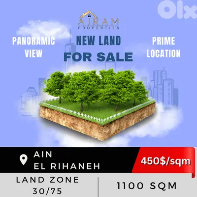 Land in Ain El Rihaneh | 1100 sqm | 450$/sqm