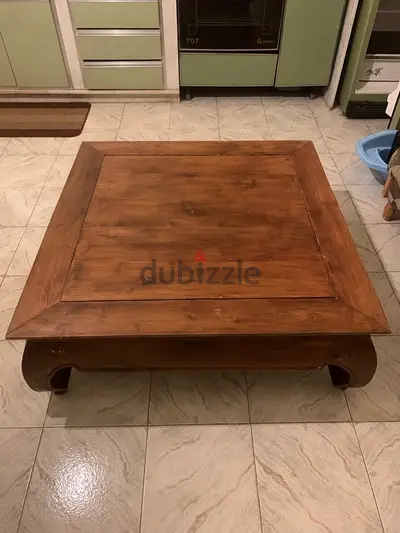 wooden coffee table