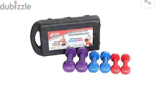 weight lifting dumbbell set + stand