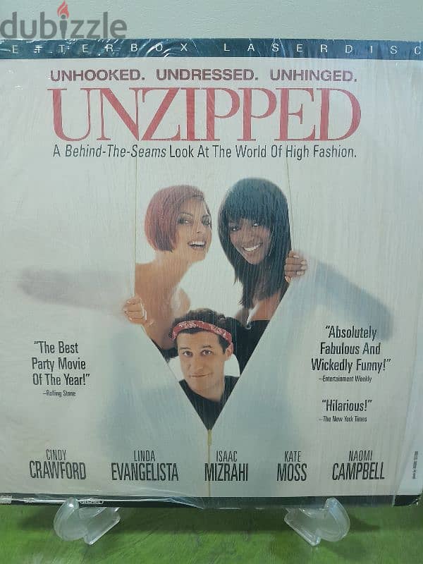 UNZIPPED laserdisc it's all about fashion & modelling 0