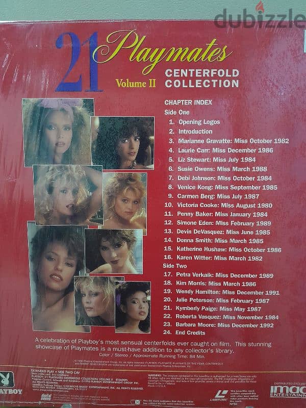 PLAYBOY 21 Playmates Centerfold Collection Volume II LaserDisc 1996 1
