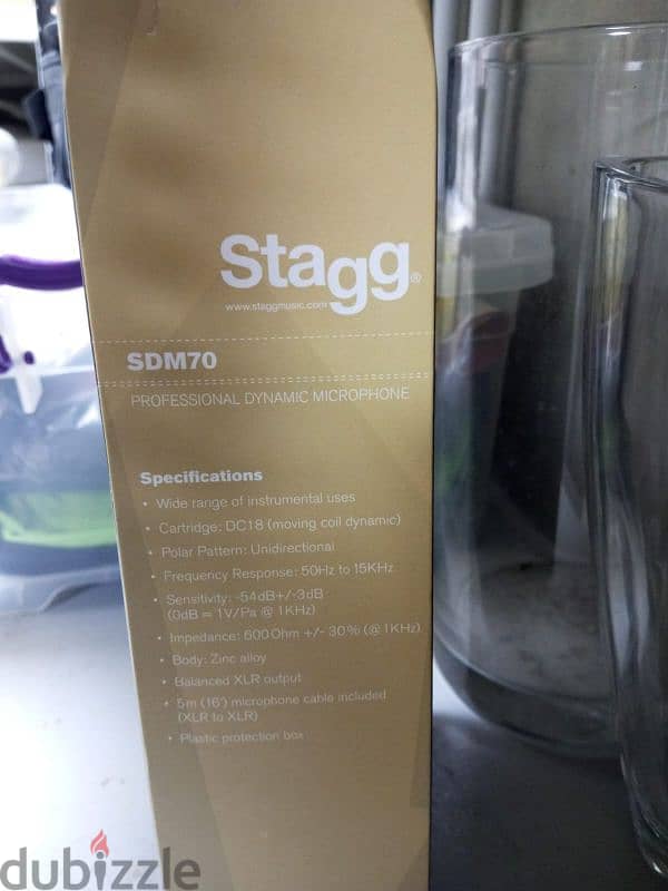 stagg microphone and stand 1