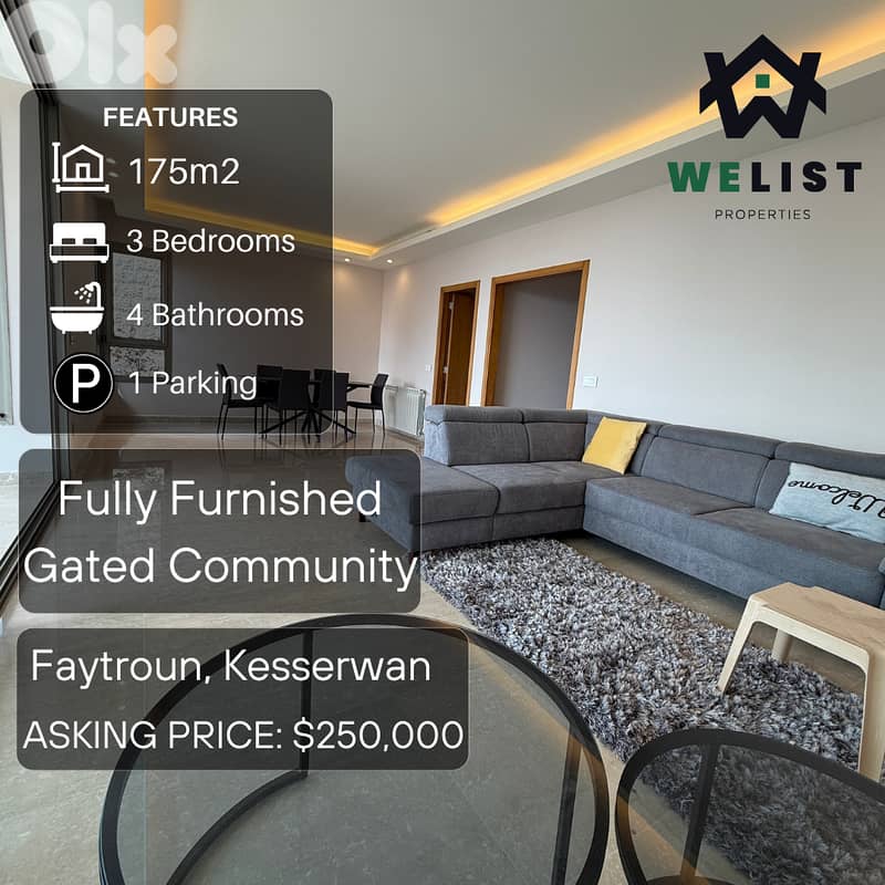 175sqm Apartment for sale in Faytroun  REF: NW25MSFT175250 0