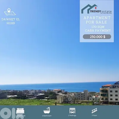 apartments for sale in dawhet elhos شقق للبيع اول دوحة الحص عمار جديد