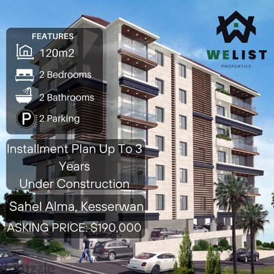 120sqm Super Deluxe under construction Apartment for sale Sahel Alma