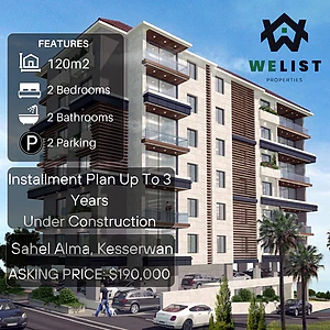 120sqm Super Deluxe under construction Apartment for sale Sahel Alma