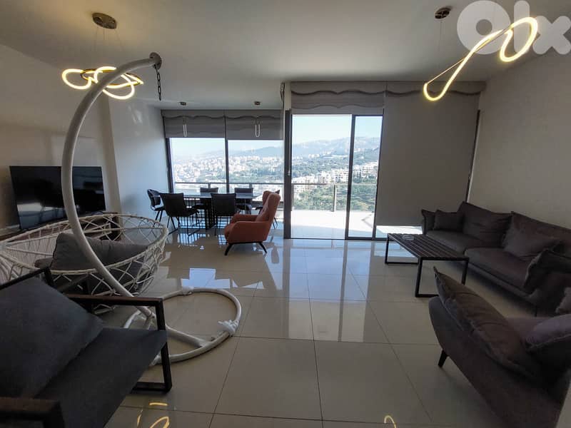 Furnished Apartment in Mar Roukoz + Sea & Mountain View 0