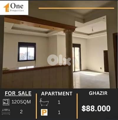 SEA VIEW APARTMENT FOR SALE IN GHAZIR