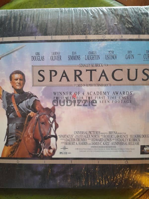 Spartacus - Historical  Letterbox LASER DISC VERSION Kirk Douglas 0
