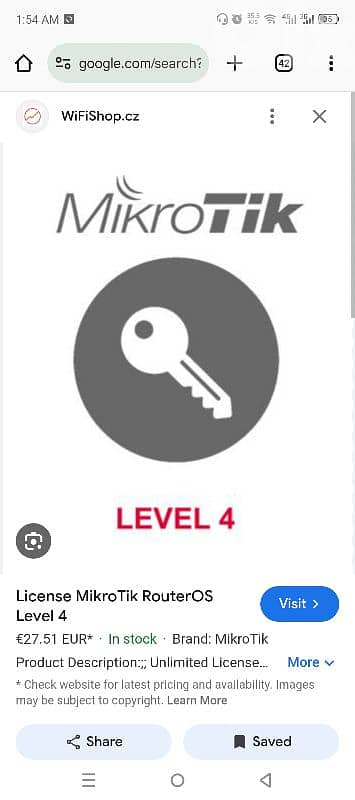 lisence mikrotik Level 4, 5,6 1