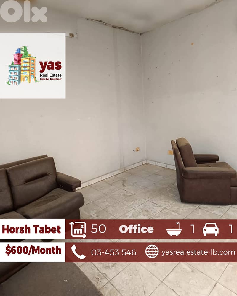 Horsh Tabet 50m2 | Office | Rent | City View | Well Maintained | AA 0