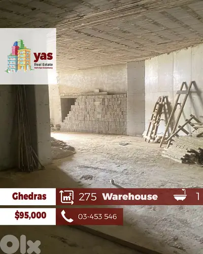 Ghedras 275m2 | Warehouse | High Veiling | Super Catch | TO