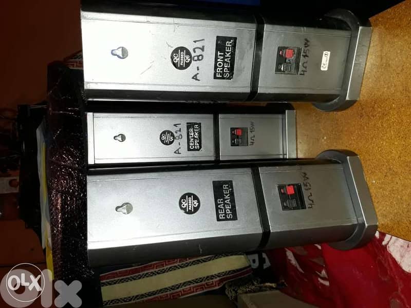 3 surround STAR speakers 4ohm 15Watts each speaker (rear,front,center) 5